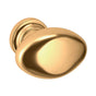 Baldwin - 4910 OVAL KNOB 1.125x0.75IN - Lifetime Polished Brass