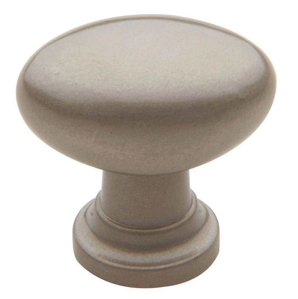 Baldwin - 4910 OVAL KNOB 1.125x0.75IN - Satin Nickel