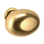 Baldwin - 4913 OVAL KNOB 1.312x1.4IN - Lifetime Polished Brass