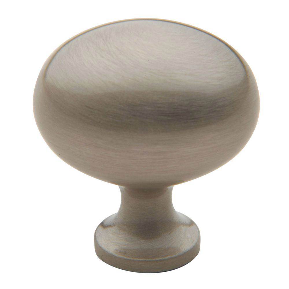 Baldwin - 4913 OVAL KNOB 1.312x1.4IN - Satin Nickel
