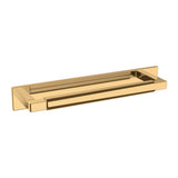 Baldwin - 4927 Contemporary Back Plate 6IN - Non Lacquered Brass