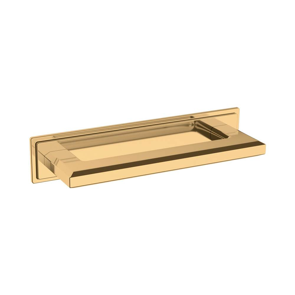 Baldwin - 4940 Transitional Back Plate 4IN - Lifetime Polished Brass
