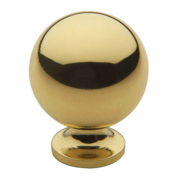 Baldwin - 4960 SPHERICAL KNOB 1IN DIA 030 - Polished Brass