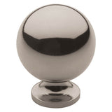 Baldwin - 4960 SPHERICAL KNOB 1IN DIA 055 - Polished Nickel,Lifetime Finish