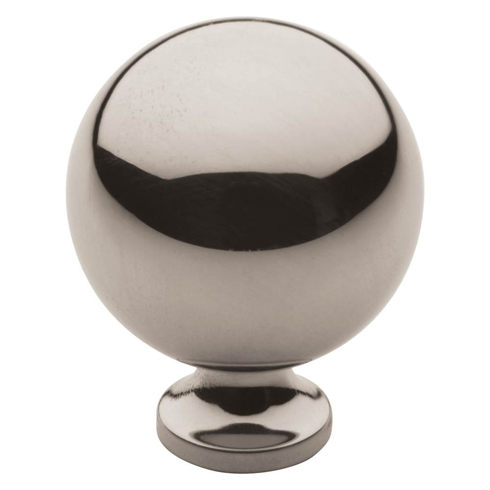 Baldwin - 4961 SPHERICAL KNOB 1.25IN - Polished Nickel,Lifetime Finish
