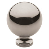 Baldwin - 4961 SPHERICAL KNOB 1.25IN - Polished Nickel,Lifetime Finish