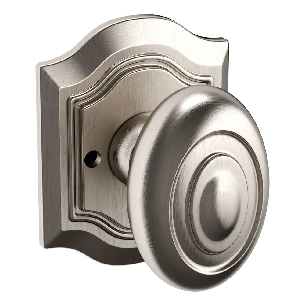 Baldwin - 5077 BPG PRIV KNB 2-3/8 - Satin Nickel,Lifetime Finish