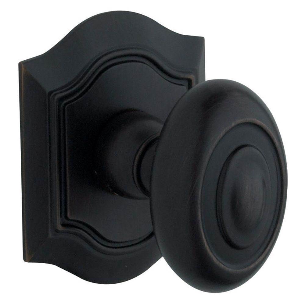 Baldwin - 5077 BTHPG KNBXLESS ROSE - Satin Black