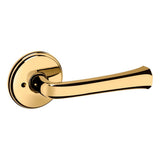 Baldwin - 5112 PRIV LVR 2-3/8 - Lifetime Polished Brass