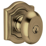 Baldwin - 5237 ENTRANCE LVRXLVR ST - Satin Brass and Black