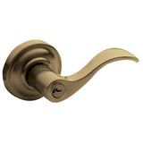 Baldwin - 5255 ENTRANCE LVRXLVR ST - Satin Brass and Black