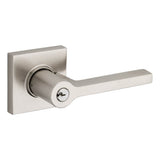 Baldwin - 5285 SQ LVR W/SQ RSE RH - Satin Nickel,Lifetime Finish