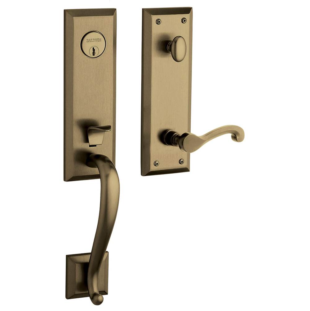 Baldwin - INSIDE ESCUTCHEON X TK - Satin Brass and Black
