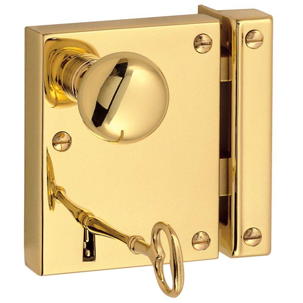 Baldwin - 5604 RIM LOCK 031 LR - Non-Lacquered Brass