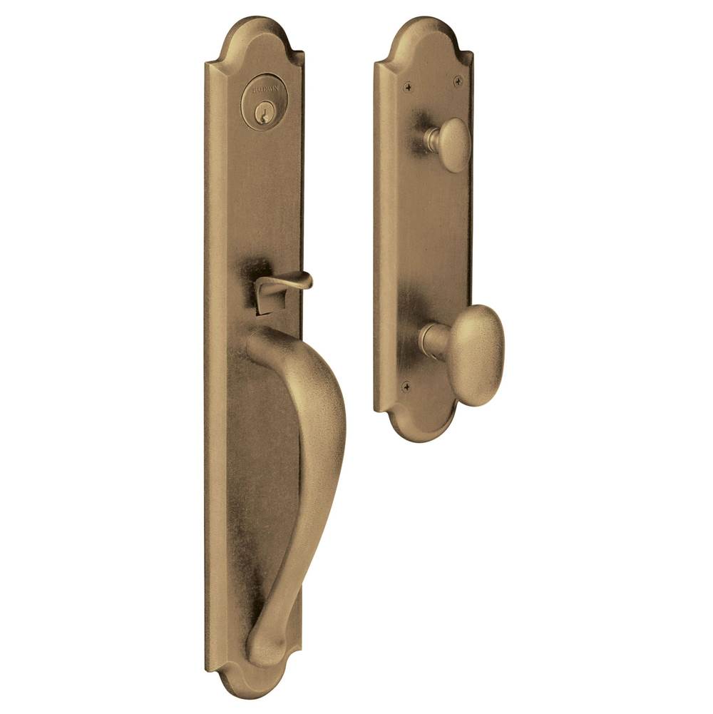 Baldwin - 6402 BOULDER 050 RENT - Satin Brass and Black