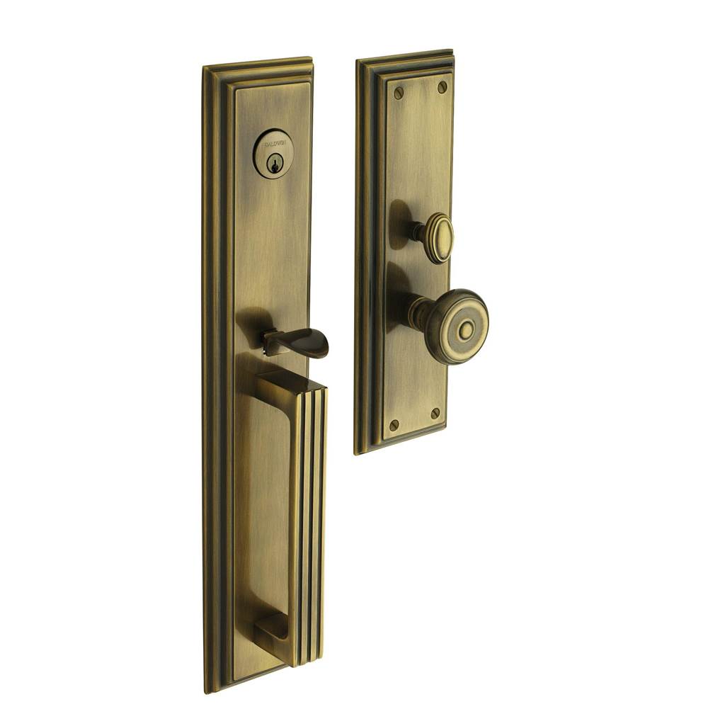 Baldwin - 6542 TREMONT ENT TRM 050 - Satin Brass and Black