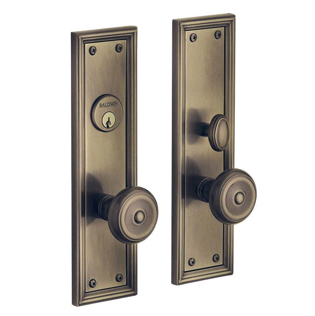 Baldwin - 6547 NASHVILLE ENT&FD TR - Satin Brass and Black