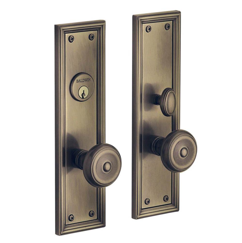 Baldwin - 6547 NASHVILLE ENT TRM 0 - Satin Brass and Black