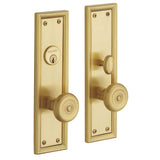 Baldwin - 6547 NASHVILLE ENT TRM - Satin Brass and Brown