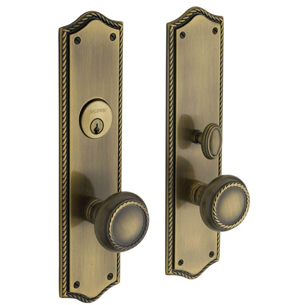 Baldwin - 6554 BARCLAY ENT TRM 05 - Satin Brass and Black