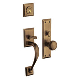 Baldwin - 6571 CONCORD ENT&FD TRM - Satin Brass and Black