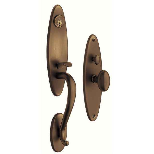 Baldwin - 6573 SPRNGF ENT&FD TRM - Satin Brass and Black
