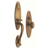 Baldwin - 6573 SPRINGFIELD ENT TRM - Satin Brass and Brown