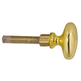 Baldwin - 6721 TURN KNB EXTENDED 0 - Non-Lacquered Brass