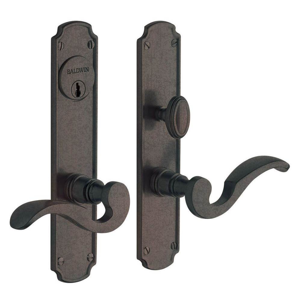 Baldwin - 6942 BISMARK ENT TRM 402 - Distressed Oil-Rubbed Bronze