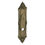 Baldwin - 6961 WMINSTER ENT&FD TRM - Satin Brass and Black