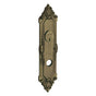 Baldwin - 6961 WMINSTER ENT&FD TRM - Satin Brass and Black