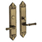 Baldwin - 6962 FENWICK ENT&FD TRM - Satin Brass and Black
