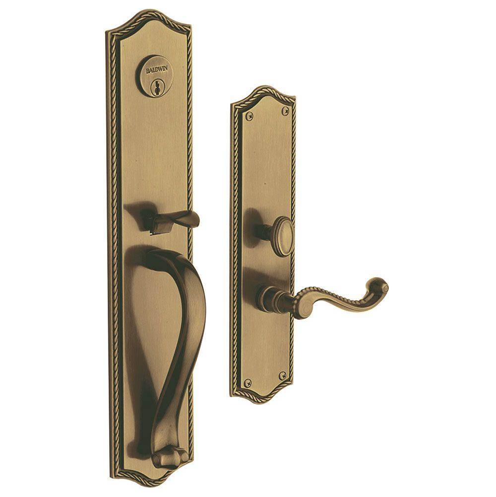 Baldwin - 6963 BRISTOL HS ENT 060 - Satin Brass and Brown