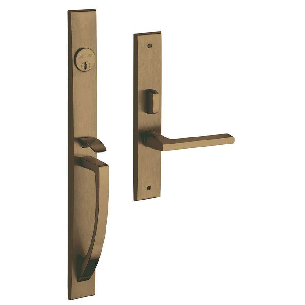 Baldwin - 6966 LAKESHORE HS ENT 06 - Satin Brass and Brown