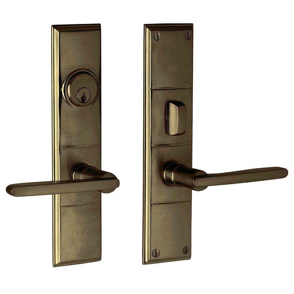 Baldwin - 6973 HOUSTON ENT&FD - Satin Brass and Black