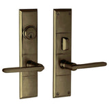 Baldwin - 6973 HOUSTON ENT&FD - Satin Brass and Black