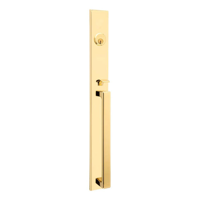 Baldwin - Minneapolis 20'' Entrance Trim w. 5162 Right Handed Lever - Lifetime Polished Brass