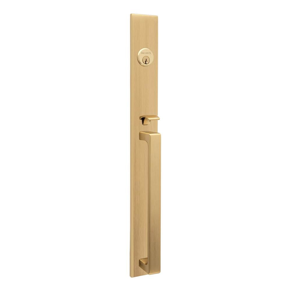 Baldwin - Minneapolis 20'' Entrance Trim w. 5162 Right Handed Lever - Satin Brass,Brown