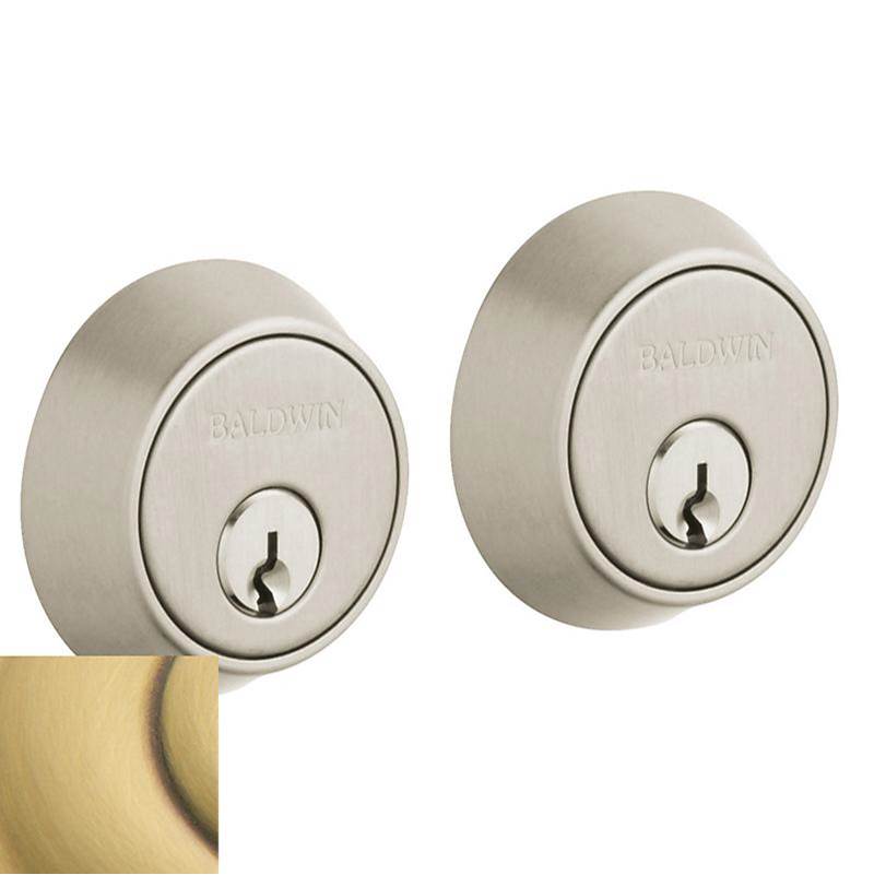 Baldwin - 8011 DEADBOLT 060 - Satin Brass and Brown