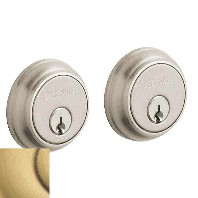 Baldwin - 8021 DEADBOLT 060 - Satin Brass and Brown