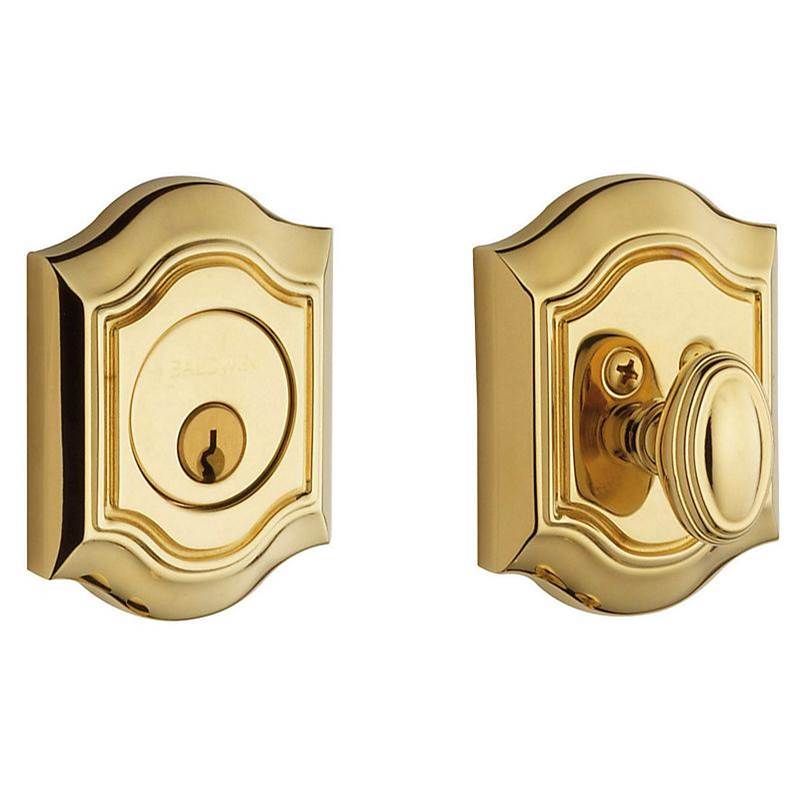 Baldwin - 8237 BETHPAGE ADJ DEADBO - Lifetime Polished Brass