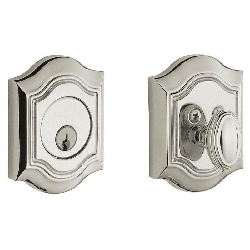 Baldwin - 8237 BETHPAGE ADJ DEADBO - Lifetime Polished Nickel