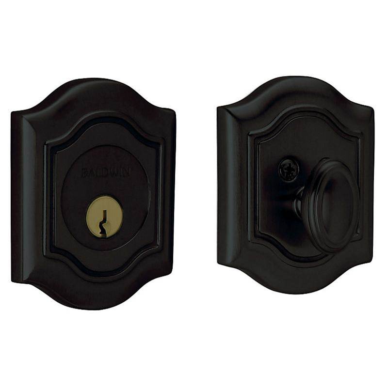 Baldwin - 8237 BETHPAGE ADJ DEADBO - Satin Black