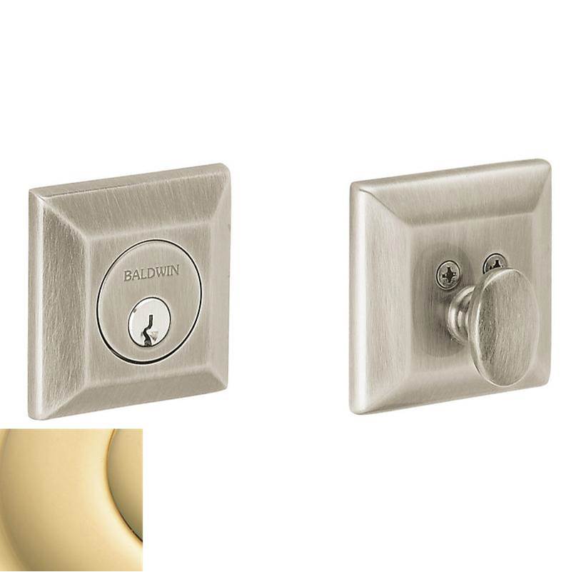 Baldwin - 8254 CODY ADJ DEADBOLT - Non-Lacquered Brass