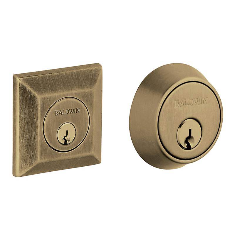 Baldwin - CODY ADJ DEADBOLT - Satin Brass and Black