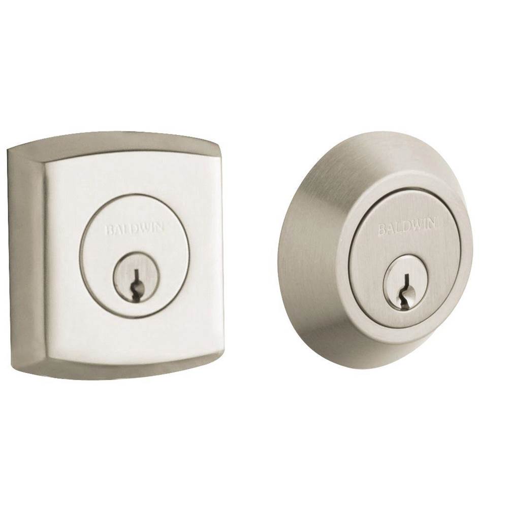 Baldwin - 8286 SOHO ADJ DEADBOLT - Satin Brass and Brown