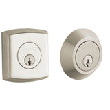 Baldwin - 8286 SOHO ADJ DEADBOLT - Satin Brass and Brown