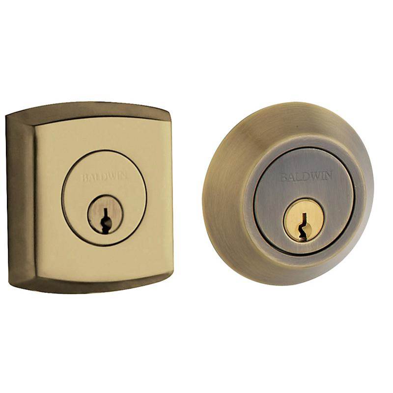Baldwin - SOHO ADJ DEADBOLT - Satin Brass and Black