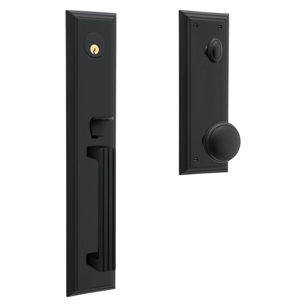 Baldwin - Tremont Full Escutcheon - Emergency Egress - Single Cylinder less knob - Satin Black