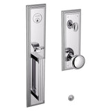 Baldwin - Tremont Full Escutcheon - Emergency Egress - Single Cylinder less knob - Polished Chrome